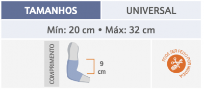 Braçadeira para Epicondilite em Neoprene com Almofada de Silicone 