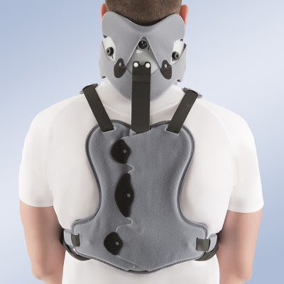 Colar Cervical Bivalve com Suporte Torácico – Tipo Minerva