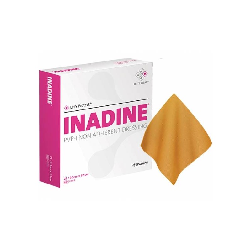 Inadine Compressas Impregnadas com Iodopovidona 9.5x9.5cm