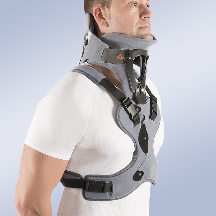 Colar Cervical Bivalve com Suporte Torácico – Tipo Minerva
