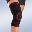 Joelheira Elástica Rótula Fechada Com Rodete em Silicone Articulação Policêntrica Com Almofada Viscoelástica
