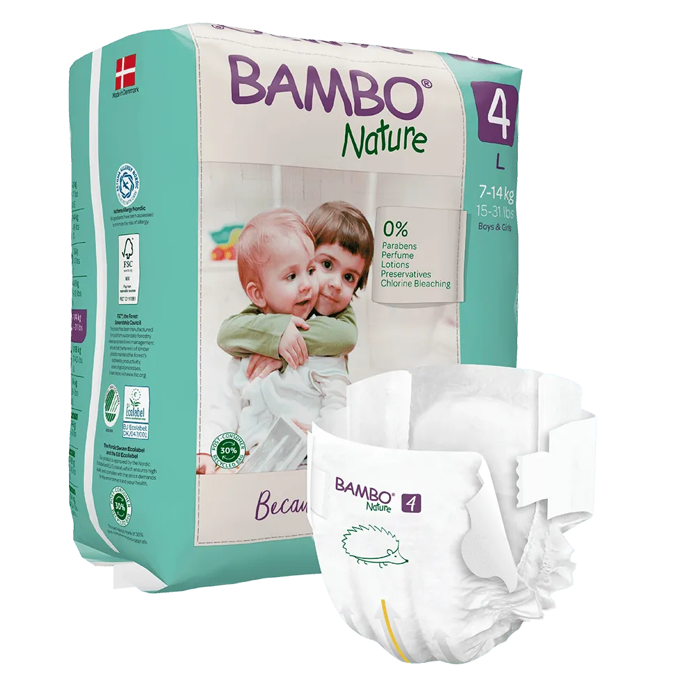 Bambo Nature Fraldas Tam.4 (7-14 kg)