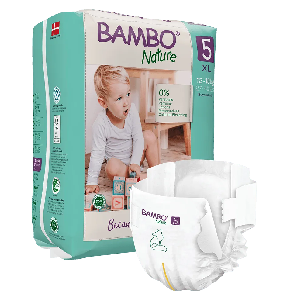 Bambo Nature Fraldas Tam. 5 (12-18 kg)