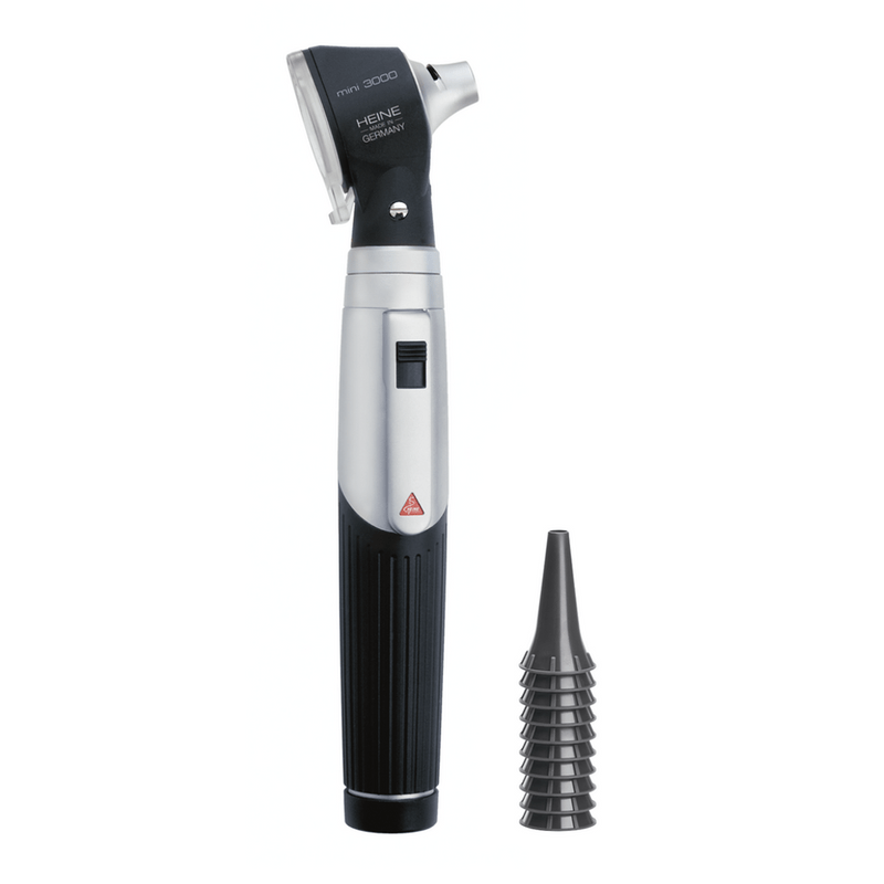  Otoscópio F.O. Mini 3000 Completo Preto