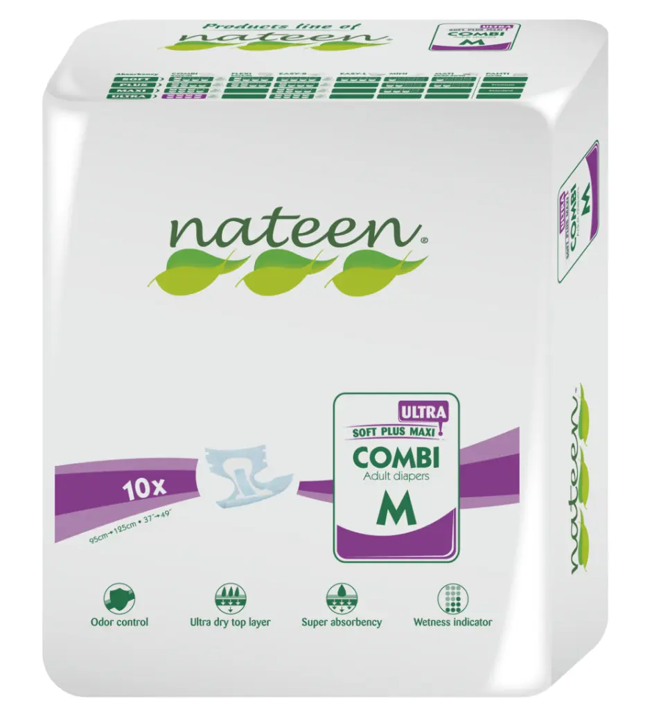 Fralda de Adulto Nateen Ultra+(10un) - COMBI