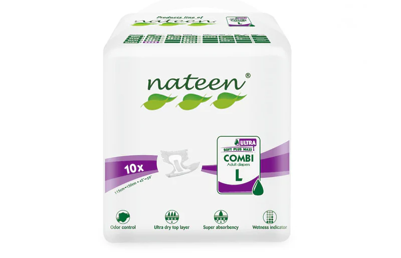 Fralda de Adulto Nateen Ultra(10un) - COMBI