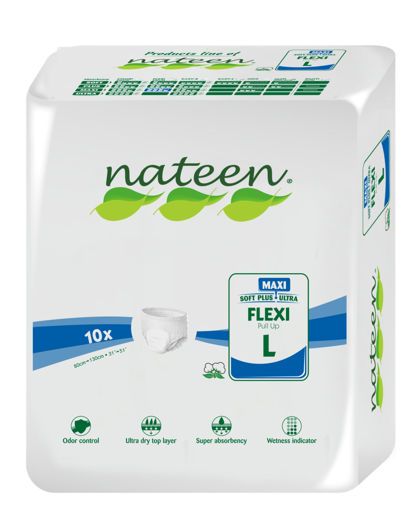 Fralda Cueca de adulto Nateen Maxi (10un)- FLEXI