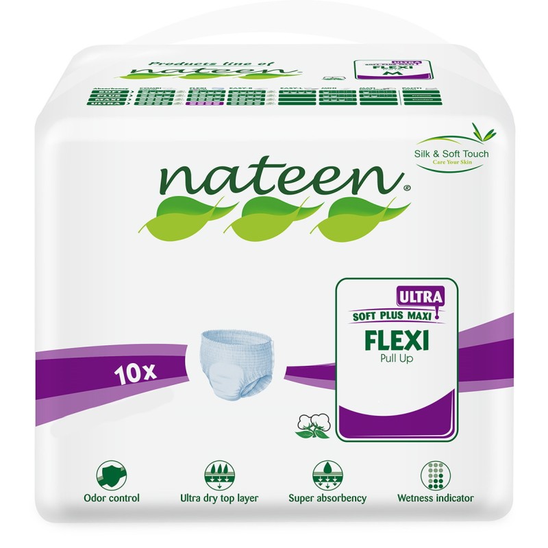 Fralda Cueca de Adulto Nateen Ultra(10un)- FLEXI