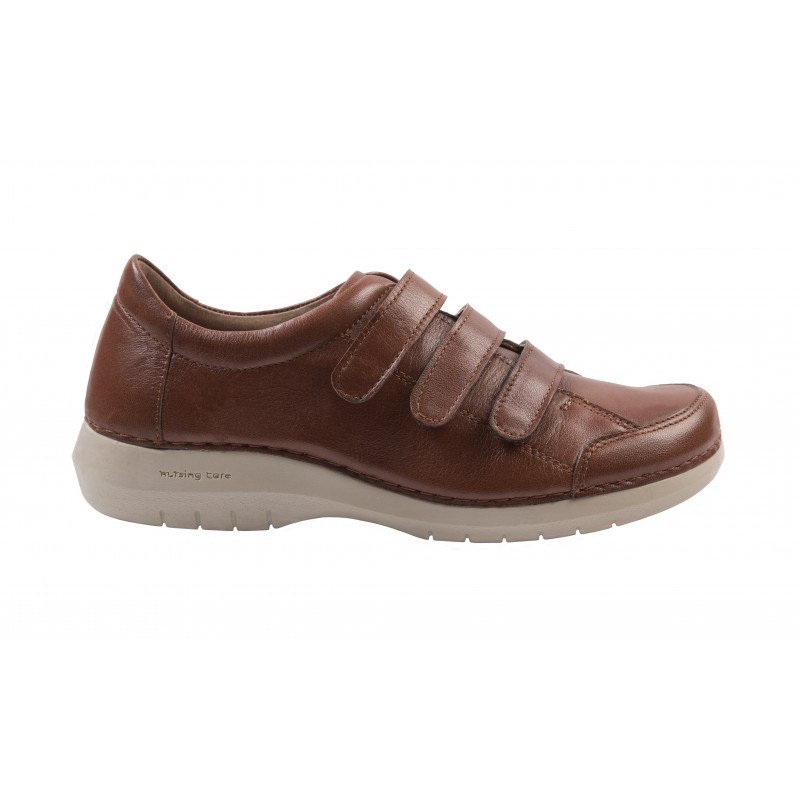 Sapato 3 Velcros De Senhora Comfy