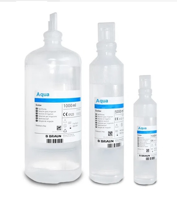 Ecolav - Água Bidestilada Para Lavagem Cânula, 500ml