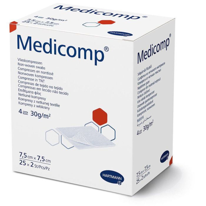 Medicomp Compressas 5x5cm Esterilizadas (50un)