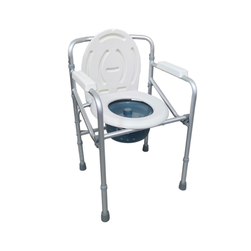 Cadeira Sanitária Dobrável de Alumínio