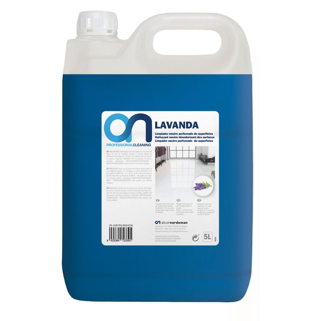 Detergente Neutro p/ Pavimentos LAVANDA 5L