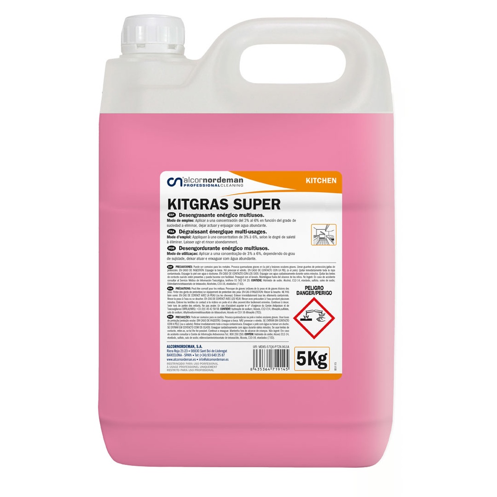 Desengordurante - KITGRAS SUPER 