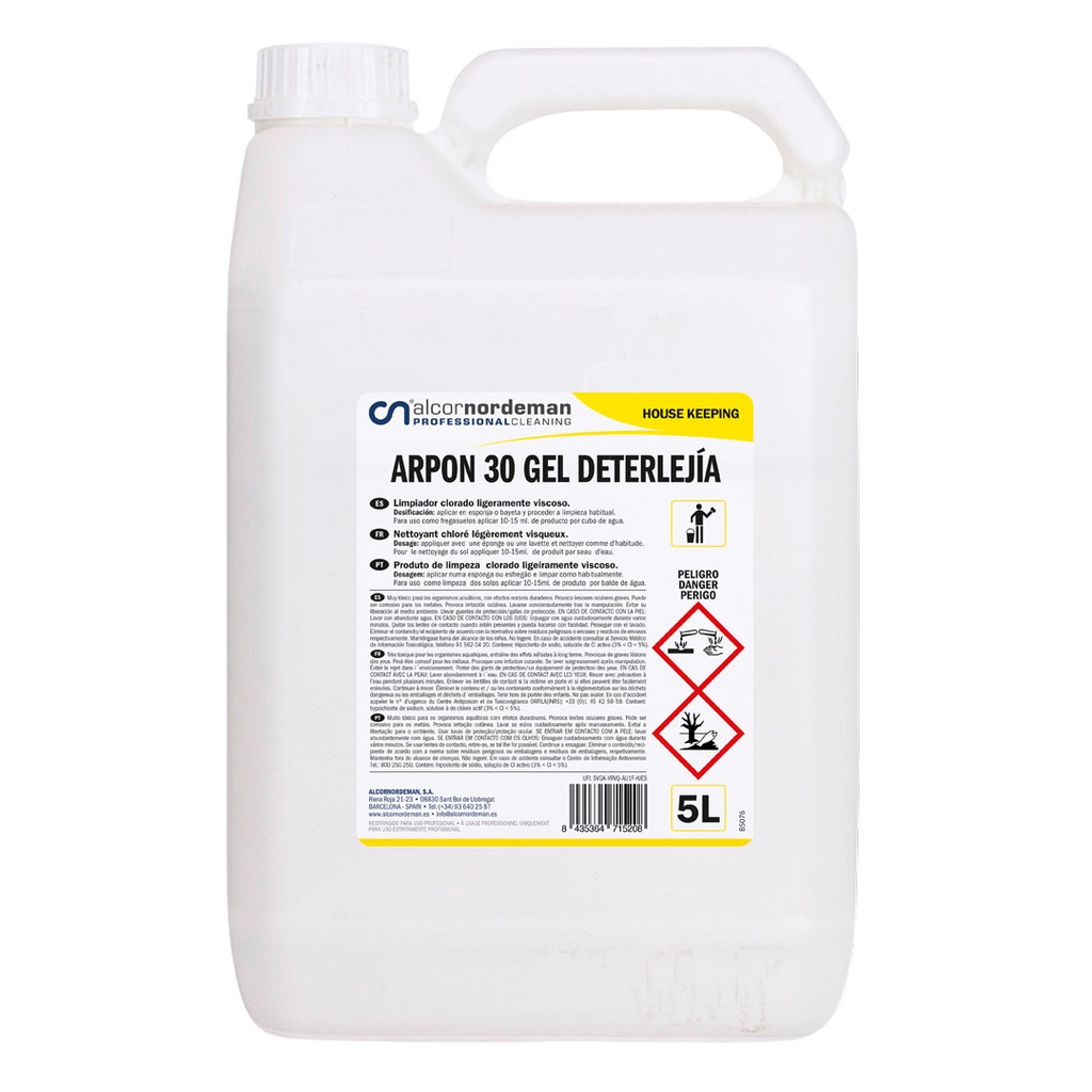 Gel de Limpeza - ARPON 30 GEL 5L