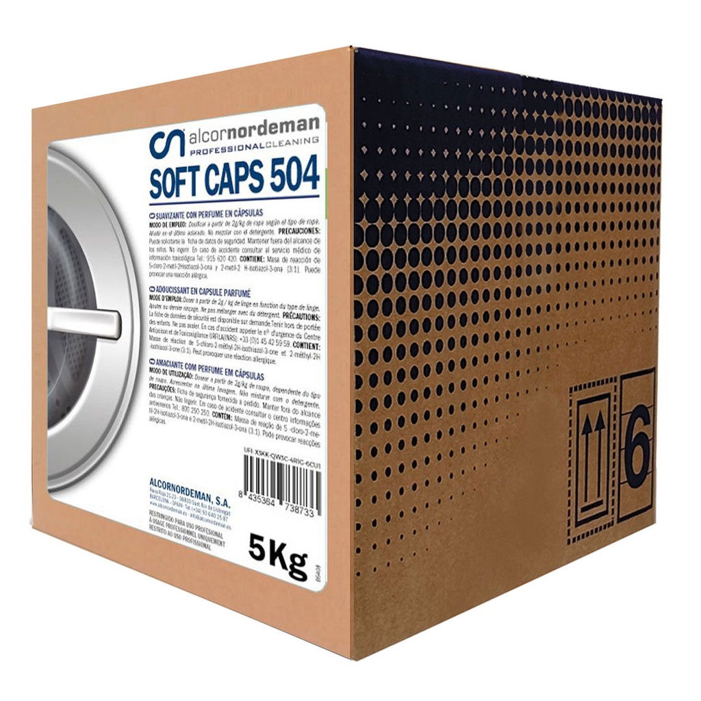 Amaciador Industrial - SOFT CAPS 504 (Box 10Kg)