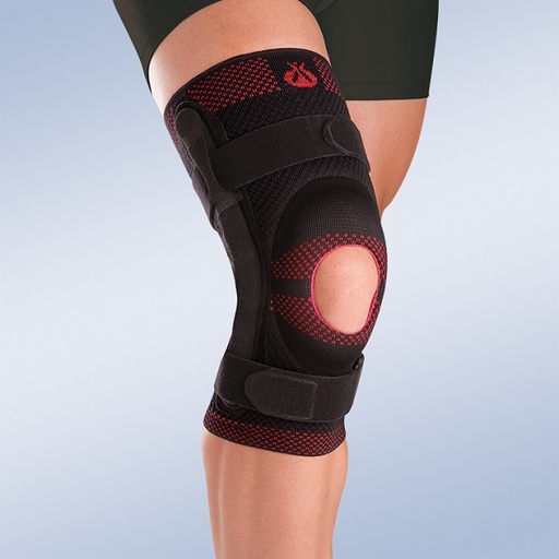 Joelheira Elástica Rótula Aberta Rodete Em Silicone Articulação Policêntrica 34cm Rodisil®Plus