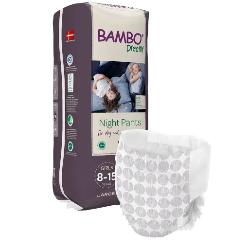 [1000018876] Fraldas Noturnas Bambo Dreamy, Meninas 8-15 anos (35-50 Kg) 10un.
