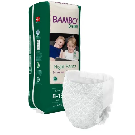 [1000018877] Fraldas Noturnas Bambo Dreamy, Meninos 8-15 anos (35-50 Kg) 10un.