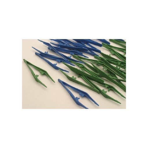 [489-001] Pinça Dissecção Verde Esterilizada (1un)