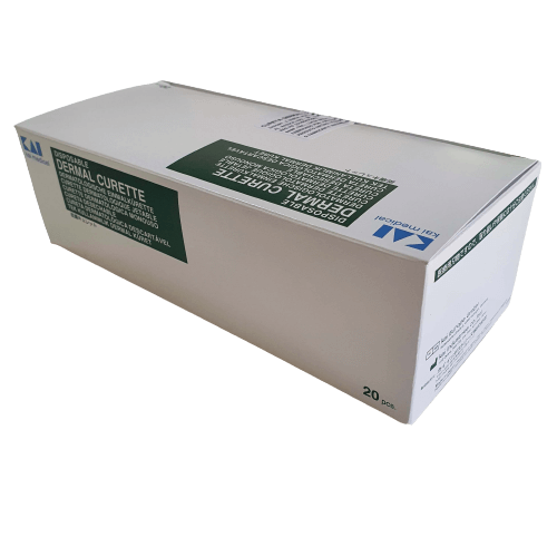 KAI - Cureta Dérmica Esterilizada Descartável, 2mm (20un)