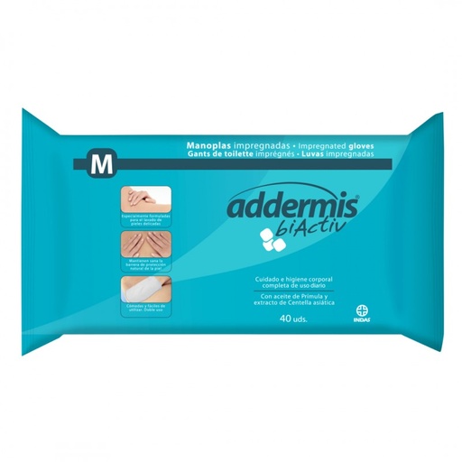 [2021675] ADDERMIS - Luvas lavagem impregnadas (40un)