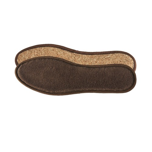 Palmilhas em Lã natural, Alumínio e Cortiça