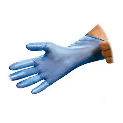 Luvas Vinil Azul Sem Pó - NOVMED (100un)