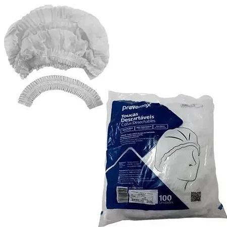 [CA460] Toucas Descartáveis Harmónio Branca (100un)