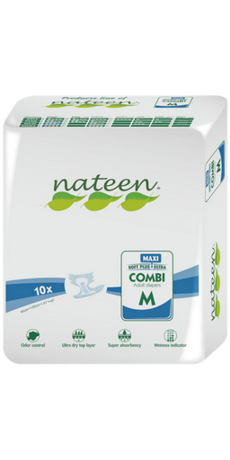 [Maxicombi] Fralda de Adulto Nateen Maxi (10und) - COMBI