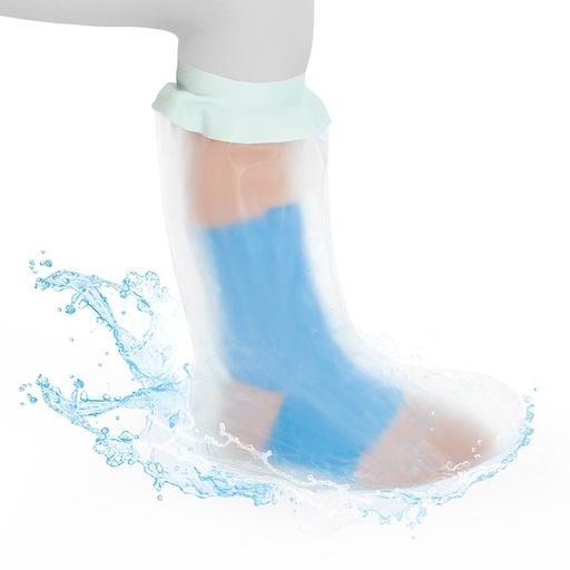 [OSL4495] Protetor Impermeavel de Gesso Pediatrico Curto Para Perna