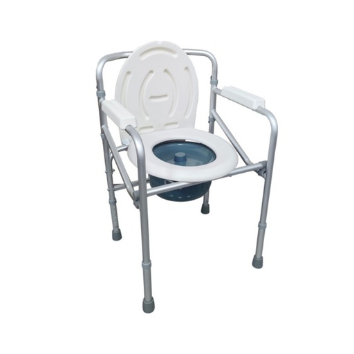 [B1518] Cadeira Sanitária Dobrável de Alumínio
