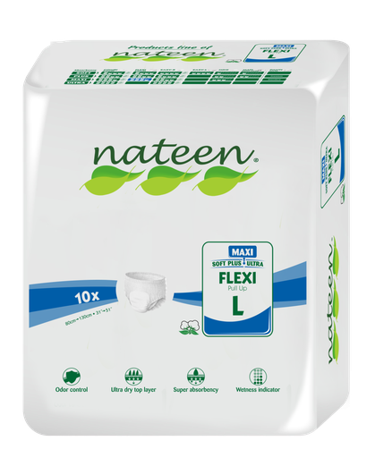 Fralda Cueca de adulto Nateen Maxi (10un)- FLEXI